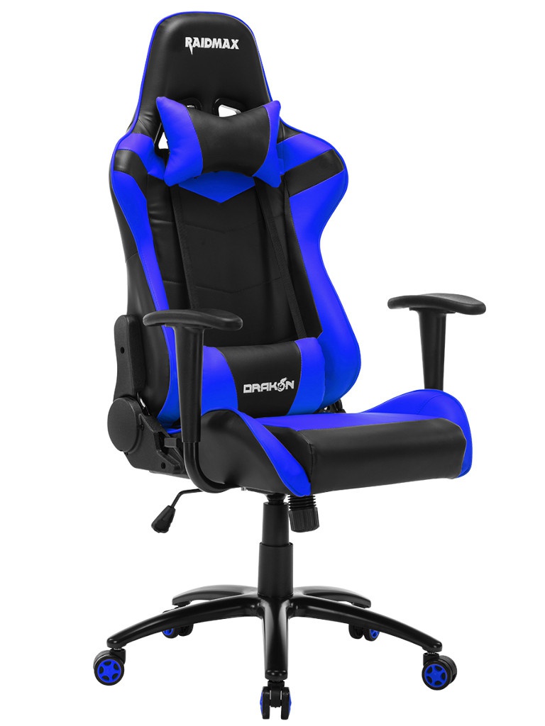 фото Компьютерное кресло raidmax dk606rubu blue-black