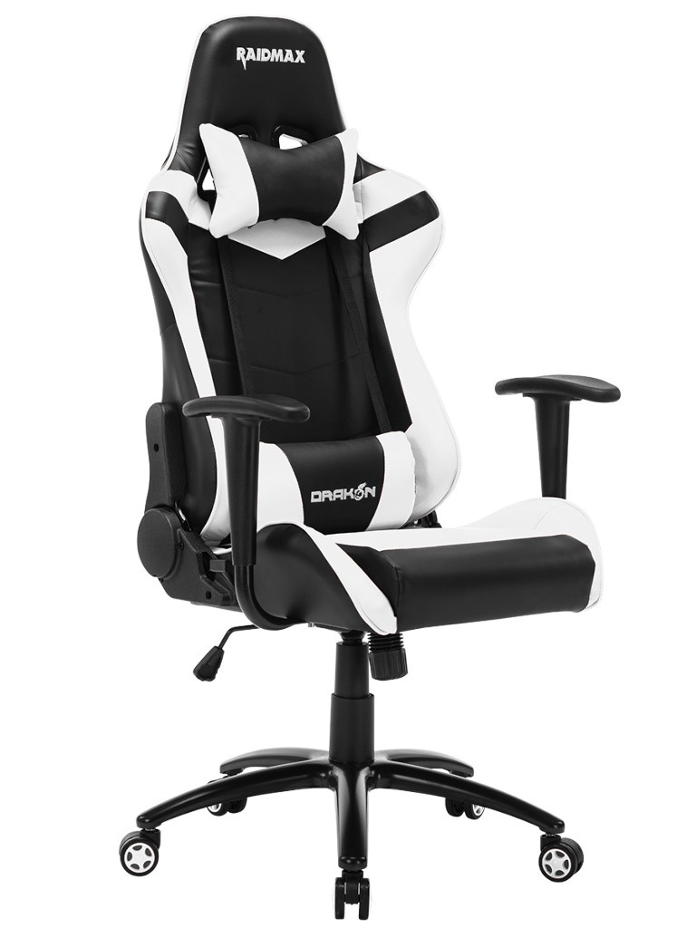 фото Компьютерное кресло raidmax dk606ruwt white-black