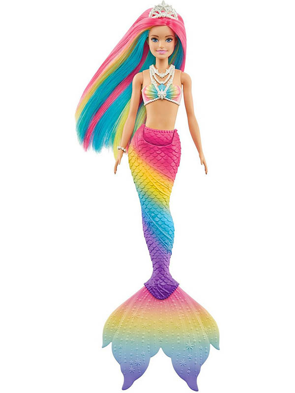 Кукла Mattel Barbie Русалочка меняющая цвет с разноцветными волосами () GTF89