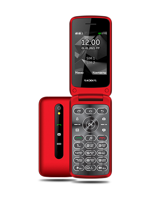 Сотовый телефон teXet TM-408 Red сотовый телефон texet tm b319 red