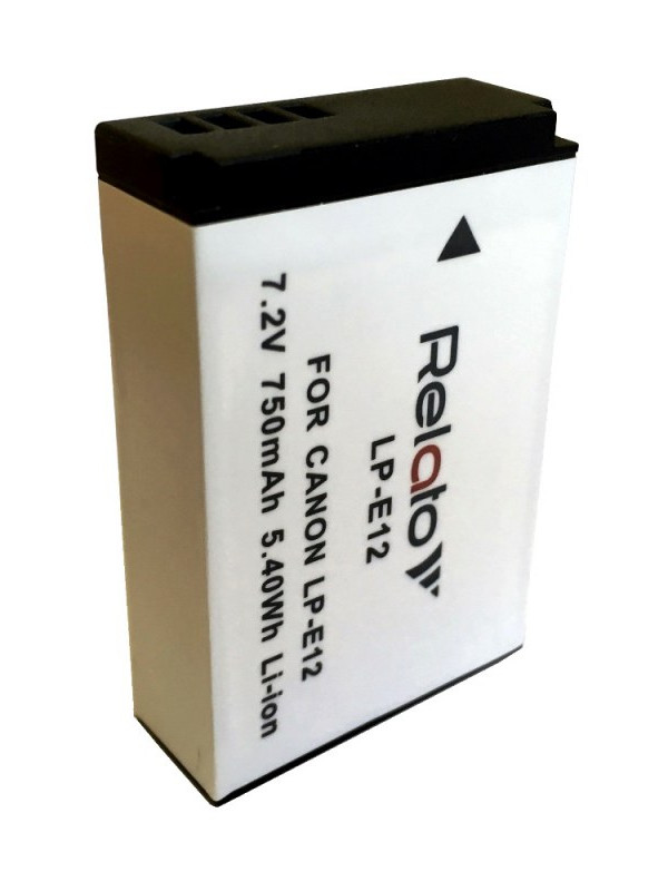 Аккумулятор Relato LP-E12 для Canon EOS 100D/ EOS M / EOS M10/ M200/ M50