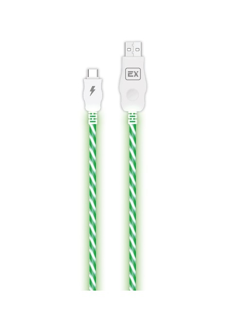 фото Аксессуар exployd sonder usb - usb type-c 1m green ex-k-660