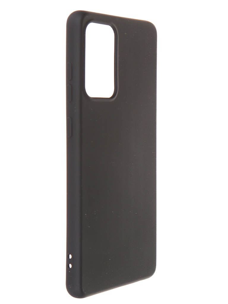 Чехол DF для Samsung Galaxy A72 (4G/5G) с микрофиброй Silicone Black sOriginal-28