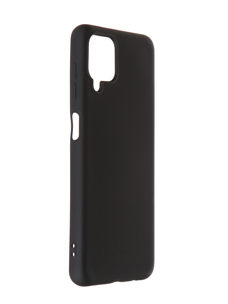 Чехол DF для Samsung Galaxy M12 (4G) с микрофиброй Silicone Black sOriginal-24