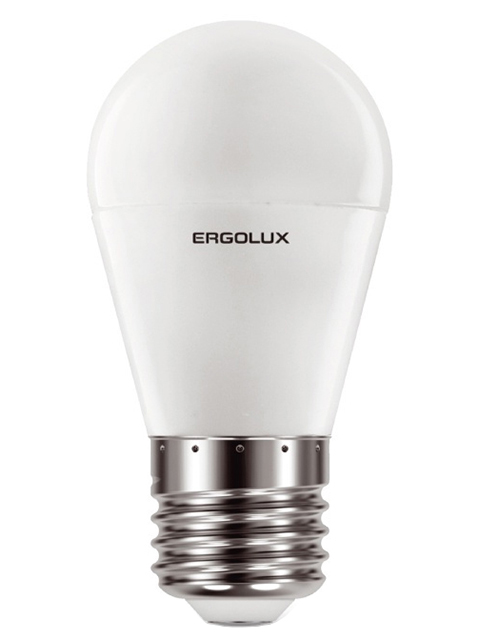 фото Лампочка ergolux e27 11w 220v 6500k 1070lm led-g45-11w-e27-6k 13632