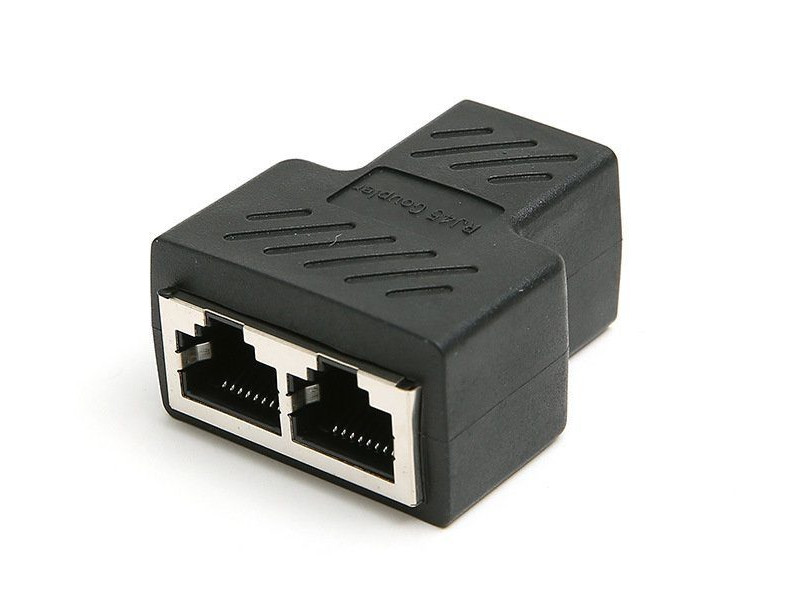 Разветвитель Vcom RJ-45 8P8C (F) - 2x8P8C (F) FTP Cat.5e CT252S коннекторы rj 45 8p8c для utp кабеля 5 кат vcom vna2200 1 20 20 шт в пакете