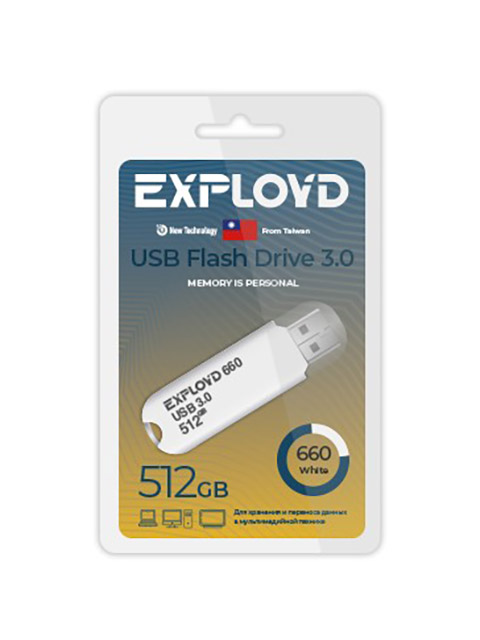 Zakazat.ru: USB Flash Drive 512Gb - Exployd 660 3.0 EX-512GB-660-White