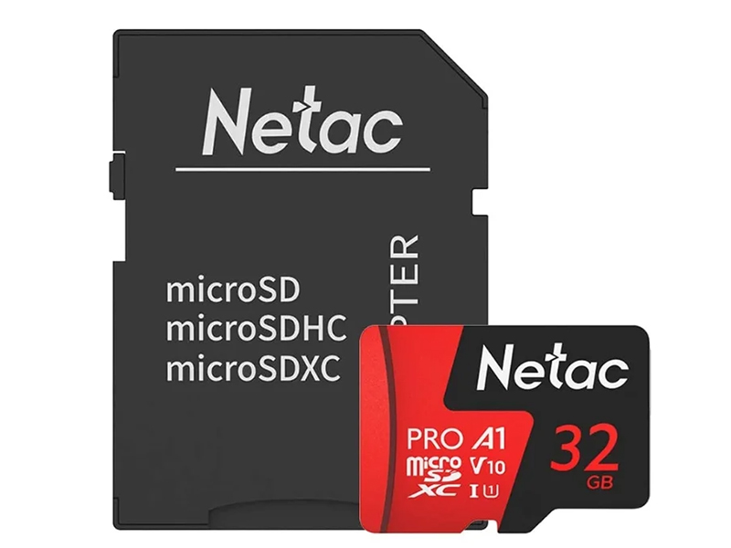 Zakazat.ru: Карта памяти 32Gb - Netac P500 Extreme Pro MicroSDHC Class 10 A1 V10 NT02P500PRO-032G-R с переходником под SD