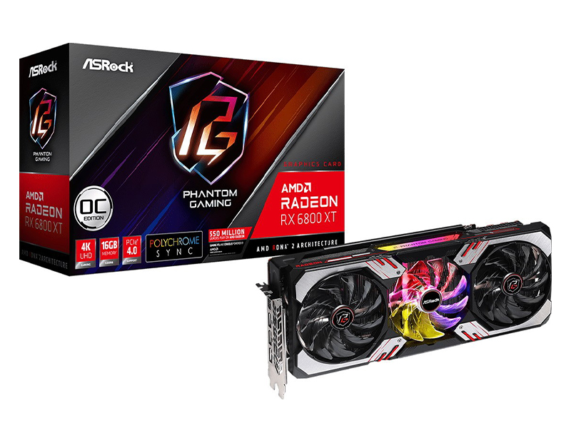 

Видеокарта ASRock Radeon RX 6800 XT Phantom Gaming D 16G OC 1875Mhz 16384Mb 16000Mhz 256-bit 3xDP HDMI USB-C RX6800XT PGD 16GO Выгодный набор + серт. 200Р!!!