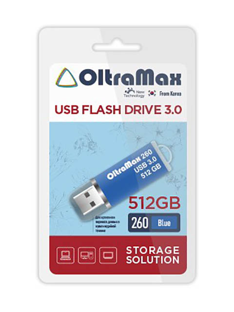 Zakazat.ru: USB Flash Drive 512Gb - OltraMax 260 3.0 Blue OM-512GB-260-Blue