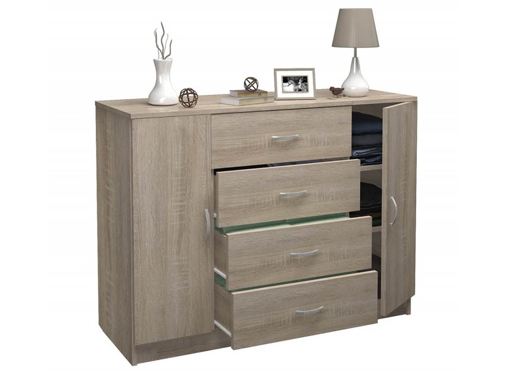 

Комод Мастер Милан-019 Sonoma Oak МСТ-КДМ-19-ДС-02, МСТ-КДМ-19-ДС-02