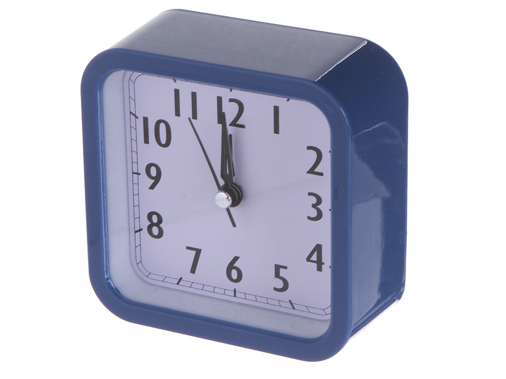 Часы Perfeo Quartz PF-TC-019 Blue PF_C3167 perfeo quartz часы будильник pf tc 019 квадратные 10 10 см белые