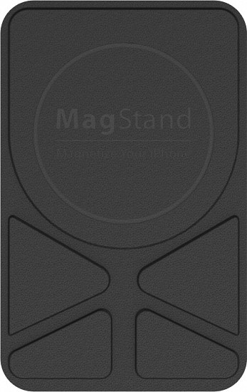 фото Магнитное крепление-подставка switcheasy magstand leather stand для apple magsafe совместимо с apple iphone 12/11 black gs-103-158-221-11