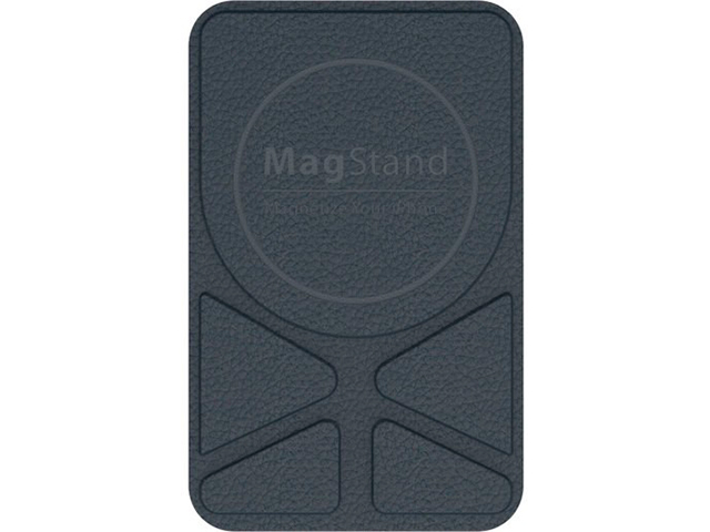 Аксессуар Магнитное крепление-подставка SwitchEasy MagStand Leather Stand для APPLE MagSafe Совместимо с APPLE iPhone 12/11 Blue GS-103-158-221-144