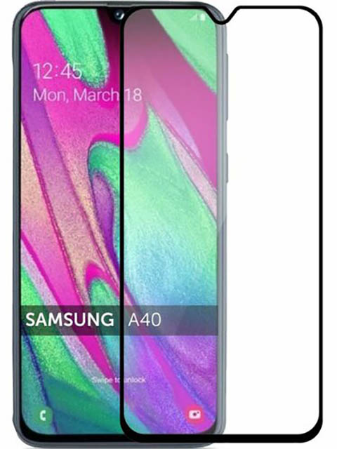 Zakazat.ru: Защитное стекло Mietubl для Samsung Galaxy A40 / A01 / M01 2.5D Full Glue Black M-835057