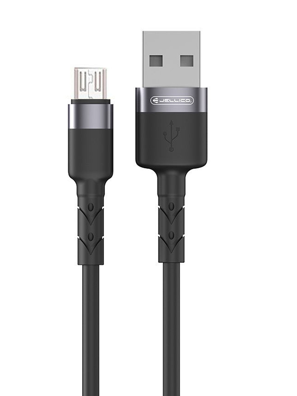 Аксессуар Jellico KDS-100 USB - MicroUSB Silicone 1m Black
