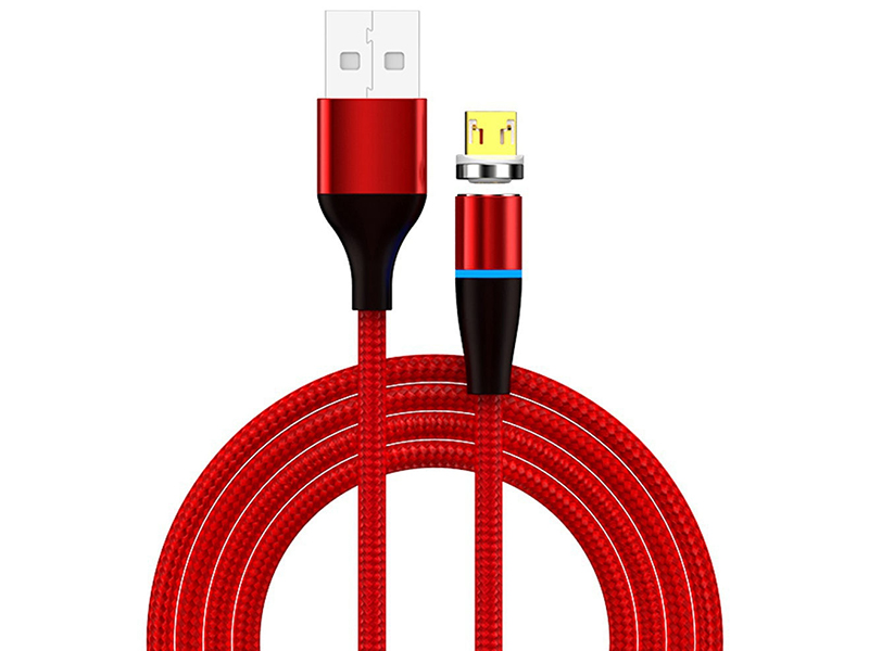 Аксессуар Jellico KDS-80 USB - MicroUSB Magnet 1m Red
