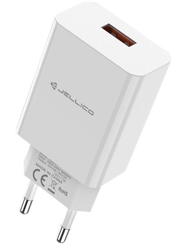 фото Зарядное устройство jjellico aqc-32 usb qc3.0 white