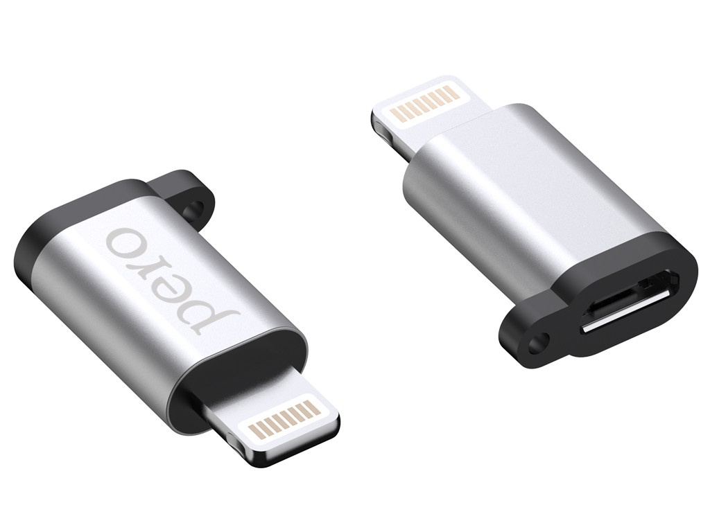 

Аксессуар Pero AD01 Lightning - MicroUSB Silver PRAD01LMSR, AD01 PRAD01LMSR