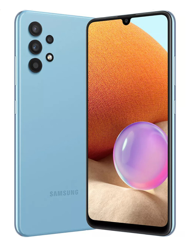 Сотовый телефон Samsung SM-A325F Galaxy A32 4/64Gb Blue Выгодный набор + серт. 200Р!!!