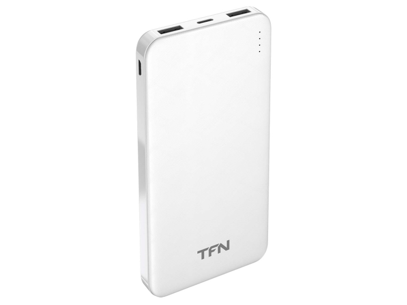 фото Внешний аккумулятор tfn power bank slim duo 10000mah white tfn-pb-202-wh