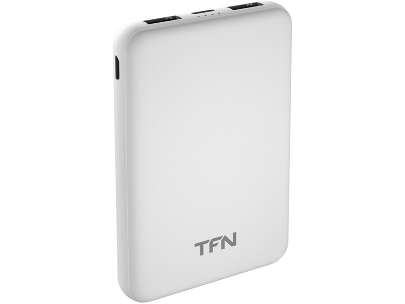 фото Внешний аккумулятор tfn power bank slim duo 5000mah white tfn-pb-201-wh