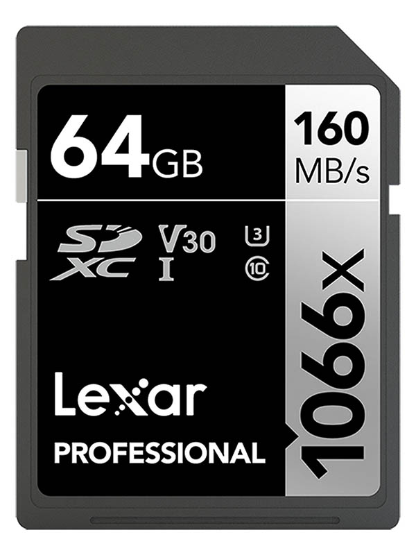 фото Карта памяти 64gb - lexar sdxc pro cl10 u3 v30 lsd1066064g-bnnng