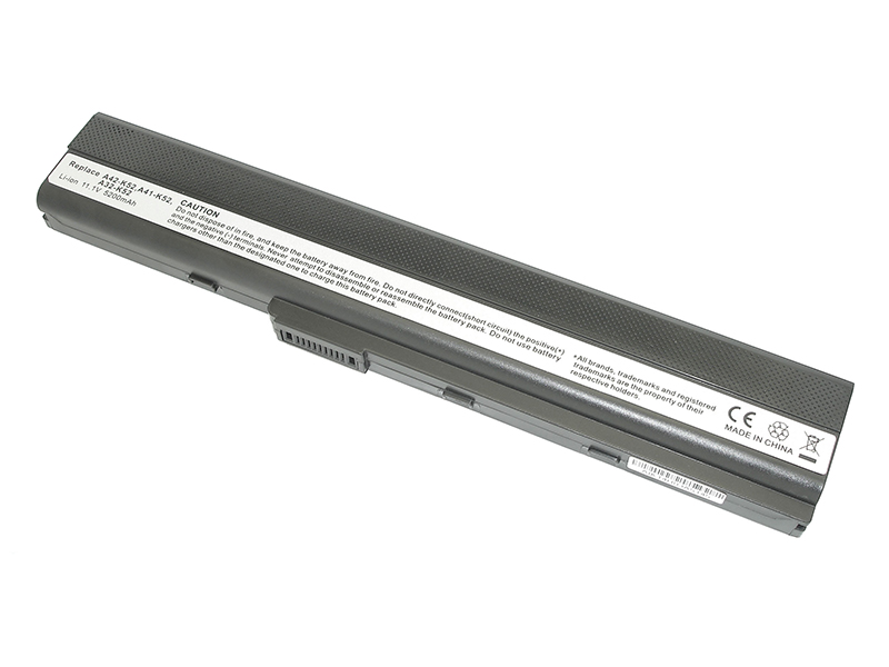 фото Аккумулятор vbparts для asus a42/a52/k52 10.8-11.1v 5200mah black 009160