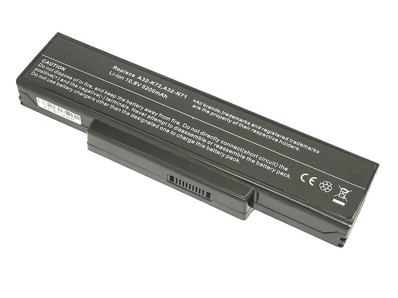 фото Аккумулятор vbparts для asus k72 10.8v 5200mah black 009181