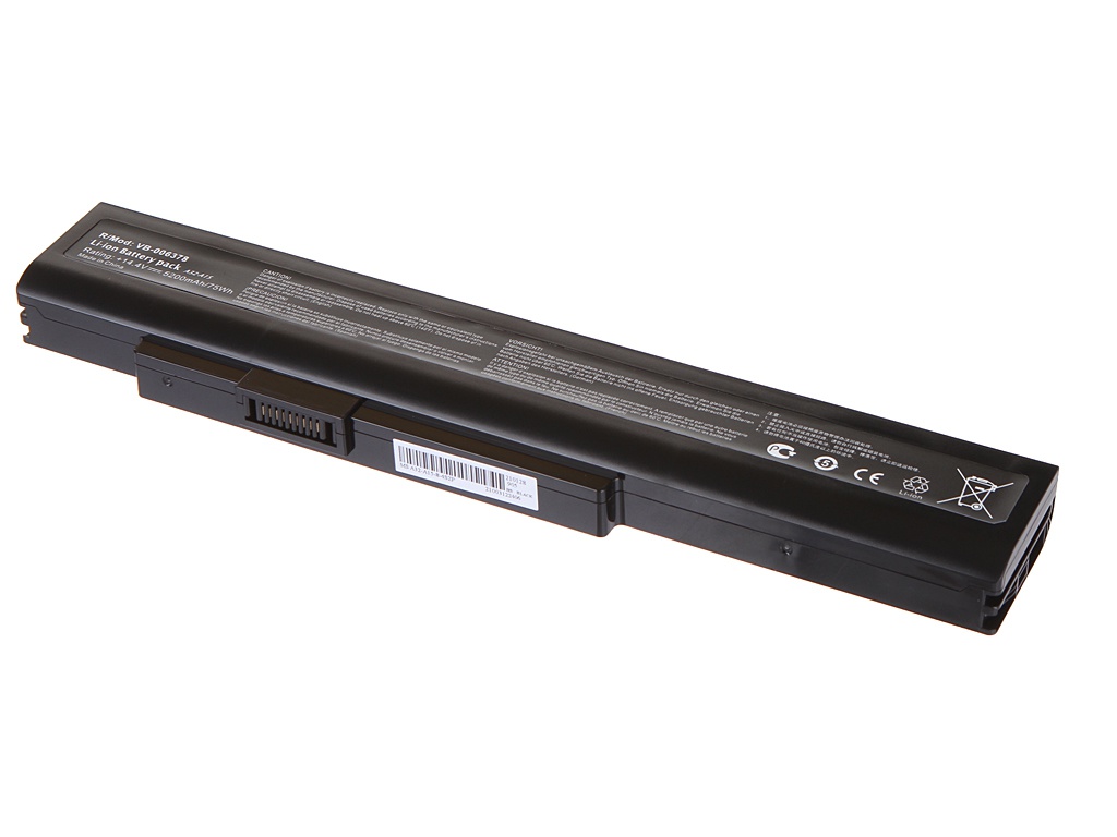 фото Аккумулятор vbparts для msi a6400 / cr640 / cx640 14.4v 5200mah oem 006378