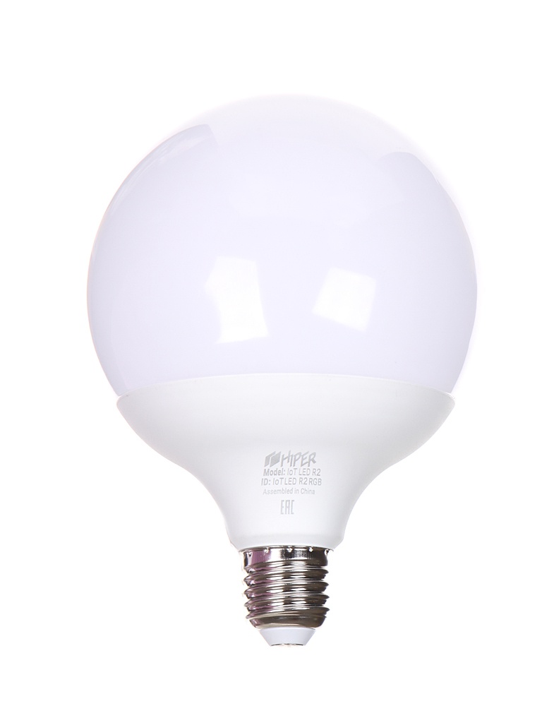 фото Лампочка hiper smart led iot r2 wi-fi e27 g125 12w 1020lm 2700k - 6500k