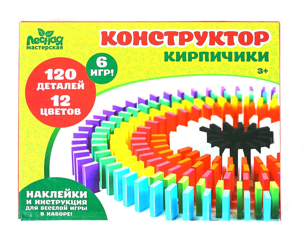 

Конструктор Лесная мастерская Кирпичики 4494192, Кирпичики