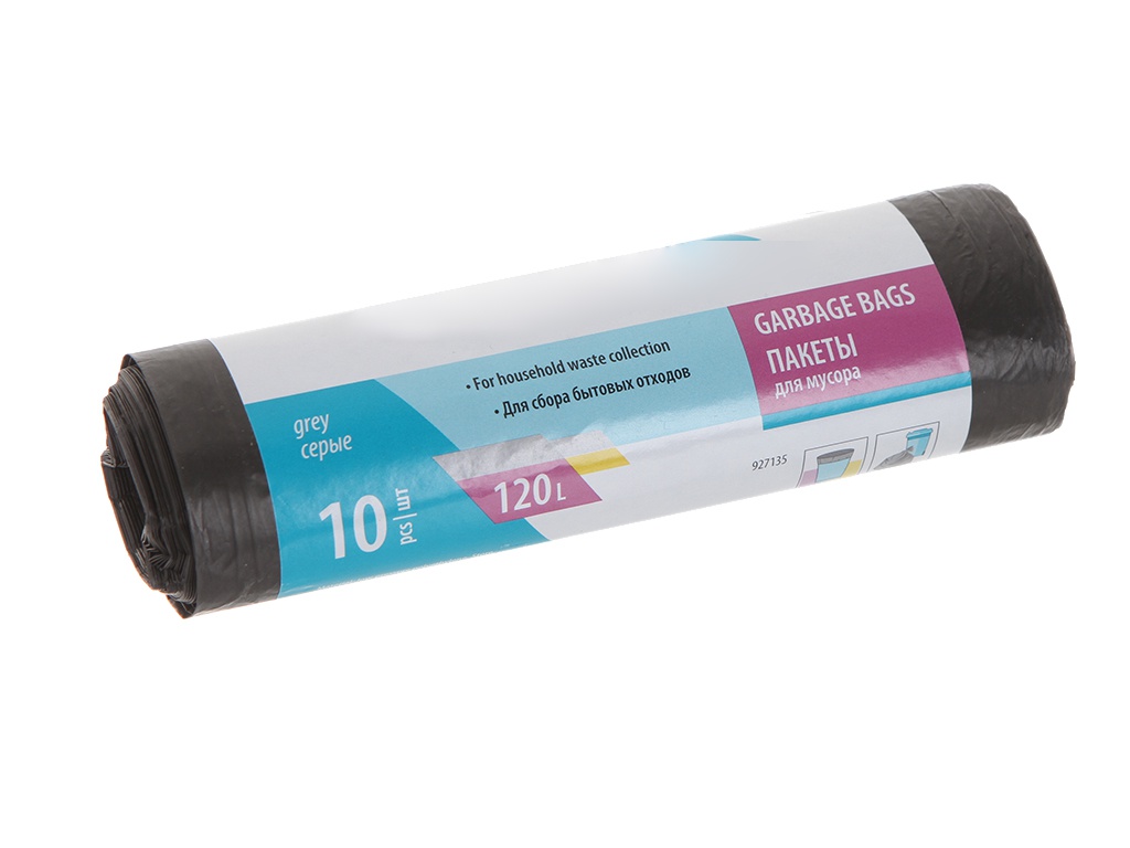 

Пакет Palisad Home 120L 10шт Grey 927135, 927135