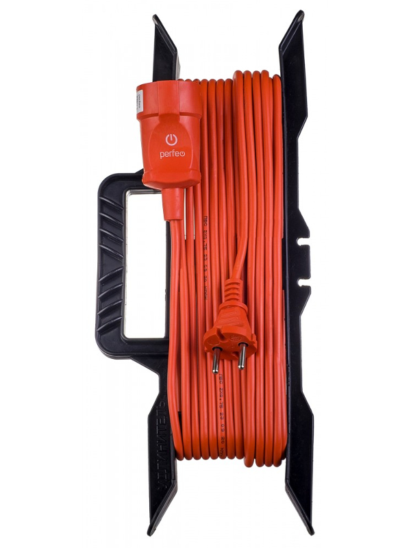 фото Удлинитель на рамке без заземления perfeo rupower 1 sockets 10m orange pf_c3265