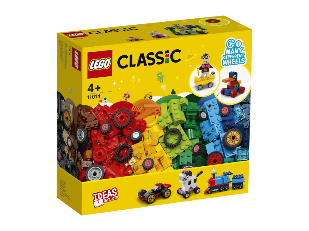 фото Конструктор lego classic кубики и колёса 653 дет. 11014