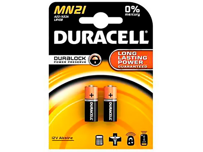 фото Батарейка a23 - duracell mn21 bl2 (2 штуки)