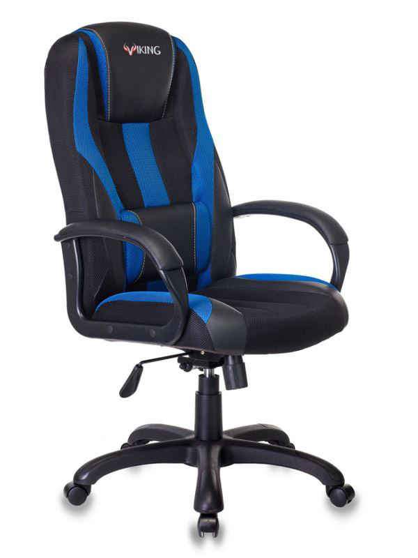 фото Компьютерное кресло бюрократ viking-9 black-blue /bl+blue выгодный набор + серт. 200р!!!
