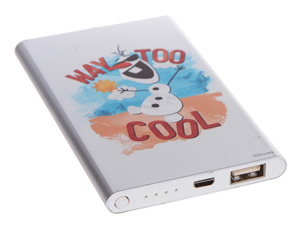 фото Внешний аккумулятор red line power bank j02 disney дизайн №68 4000mah silver ут000016990