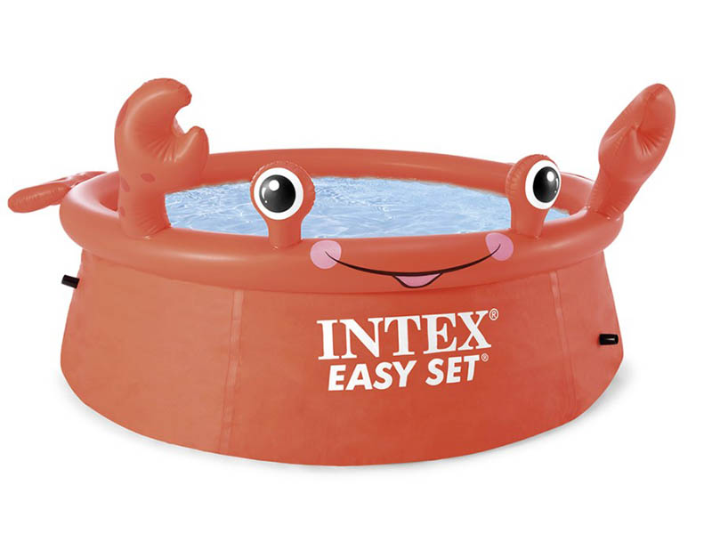 Детский бассейн Intex Happy Crab 26100, 183х51 см детский бассейн intex пляж 56451