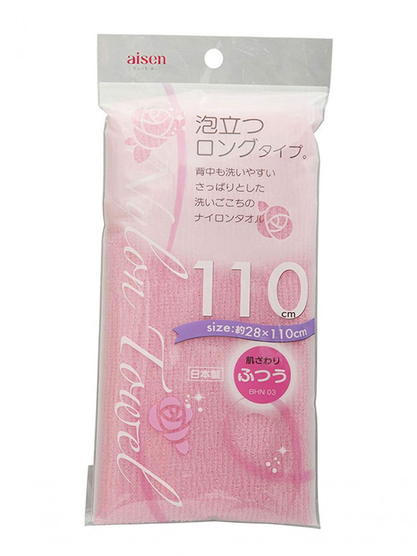 

Мочалка массажная Aisen 28х100cm Pink 275026, 275026