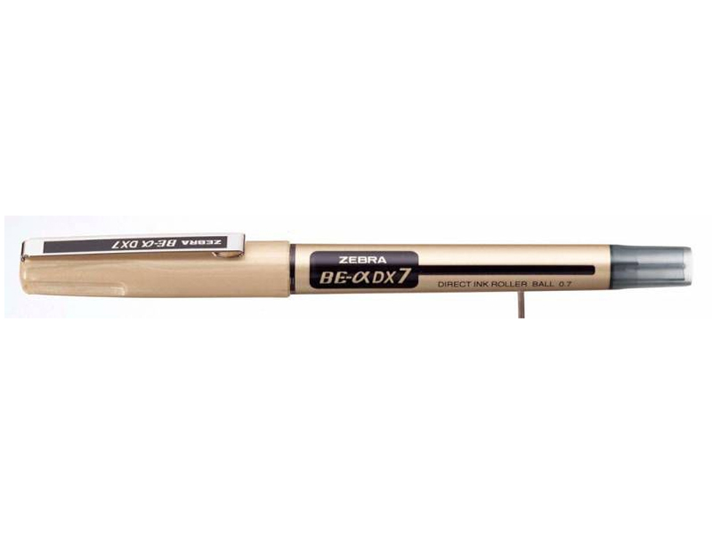 

Ручка-роллер Zebra Zeb-Roller BE& DX7 0.7mm корпус Gold, стержень Black EX-JB5-BK, Zeb-Roller BE