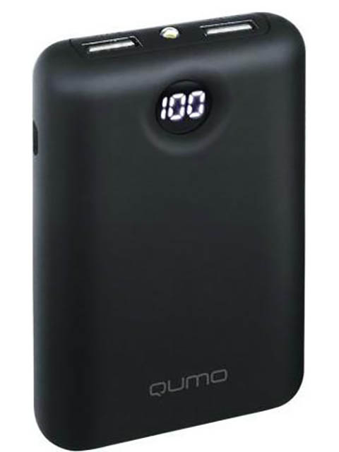 фото Внешний аккумулятор qumo poweraid 10000 v2 (24408) black