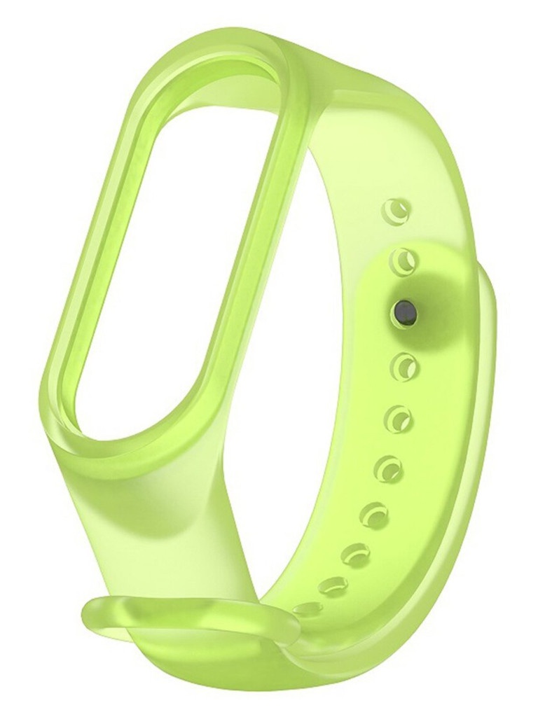 

Aксессуар Ремешок Activ для Xiaomi Mi Band 5 Silicone Transparent Green 4690001286983, Xiaomi Mi Band 5