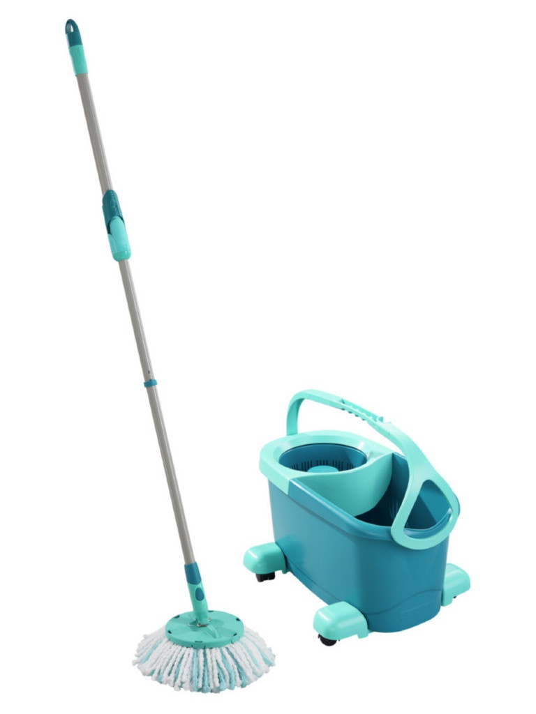 фото Швабра + ведро leifheit clean twist disc mop ergo mobile 52102