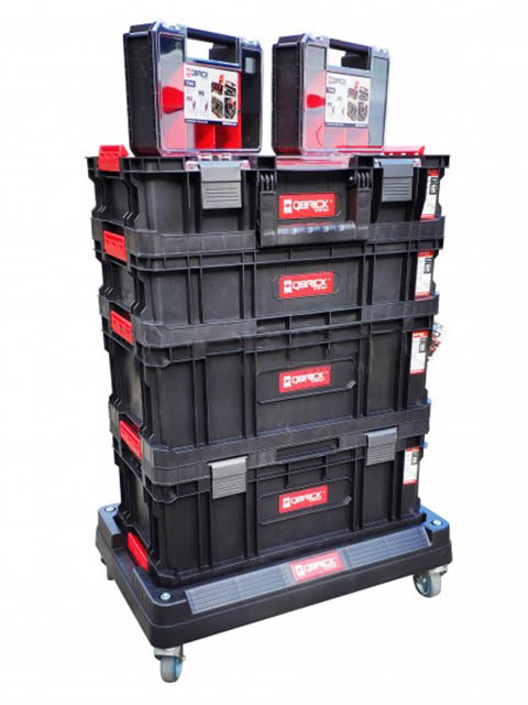 Ящик для инструментов Qbrick System Two 7-in-1 595x395x825mm 10501286 ящик для инструментов qbrick system one cart red 585x460x765mm 10501804