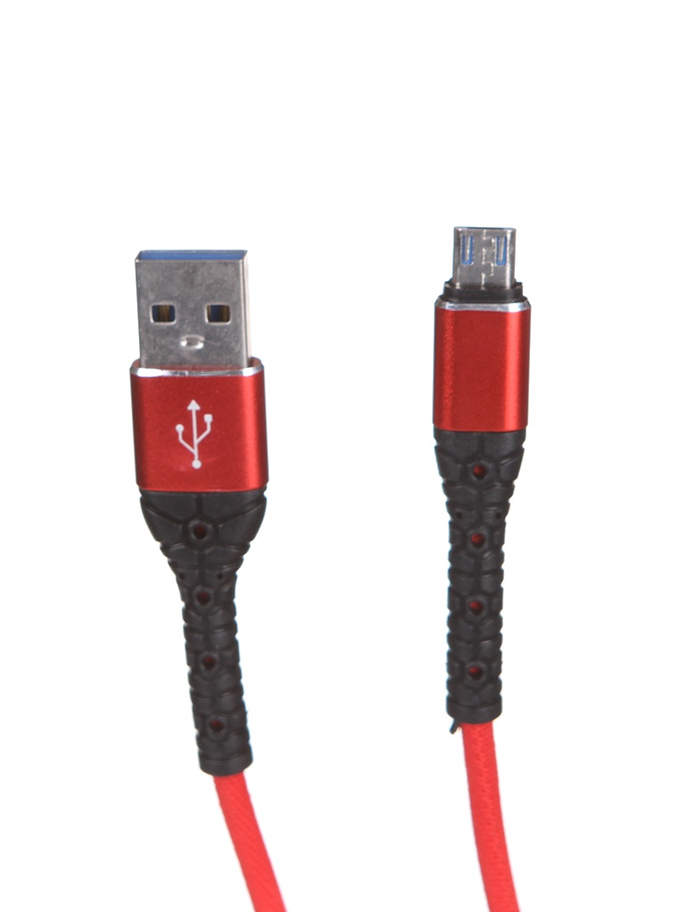 фото Аксессуар mobility usb - microusb 3a red ут000024531