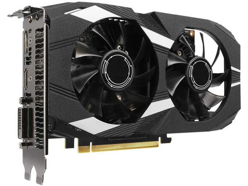 фото Видеокарта asus geforce gtx 1650 1485mhz pci-e 3.0 4096mb 8002mhz 128 bit dp hdmi dual-gtx1650-o4g выгодный набор + серт. 200р!!!