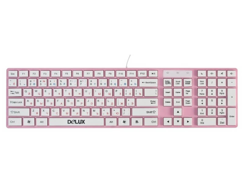 Zakazat.ru: Клавиатура Delux K1000 Pink