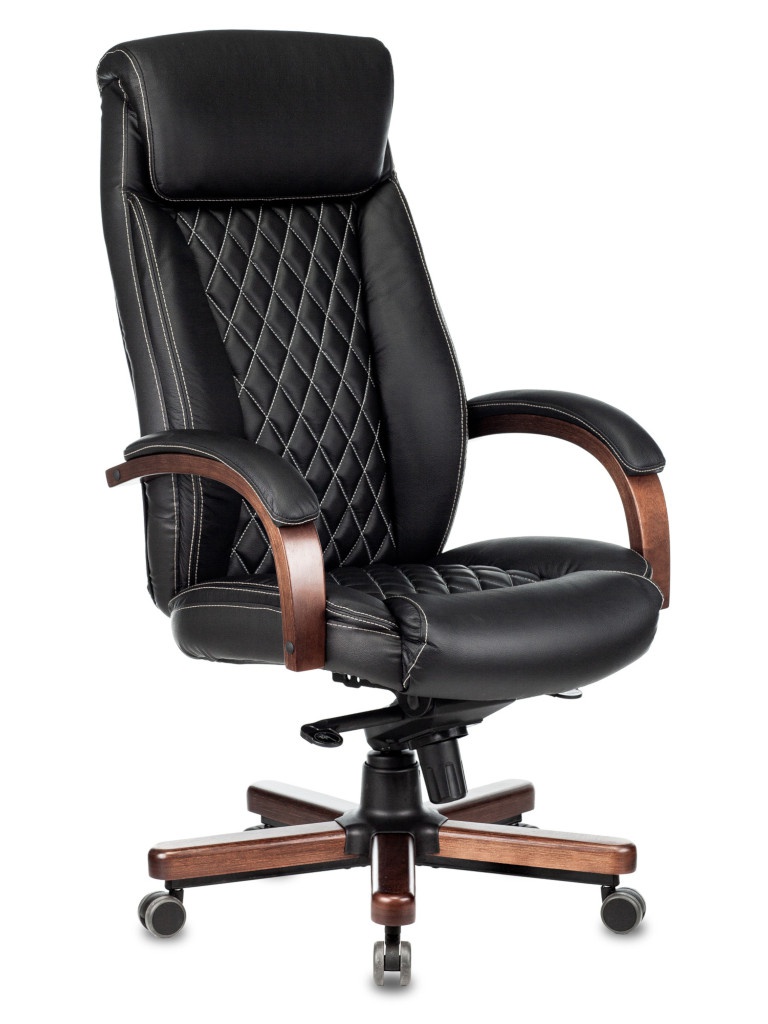 Компьютерное кресло Бюрократ T-9924 Walnut Black компьютерное кресло бюрократ knight rampart black