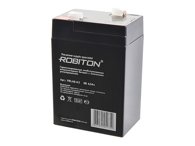 Аккумулятор для ИБП Аккумулятор Robiton VRLA6-4.5 4500mAh 7627